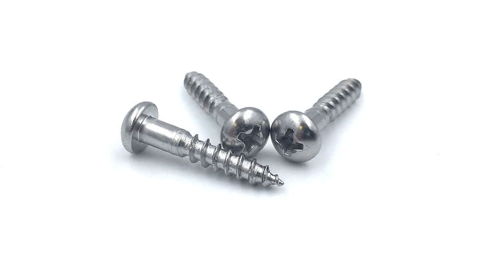 Custom 316 Stainless Round Head Shoulder Wood Screws Engineered