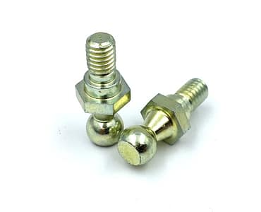 Custom Automotive Ball Studs In Grade 5 Steel With Zinc Yellow Finish