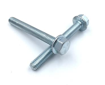 Custom Hex Flange Bolts – Grade 5 Zinc Plated