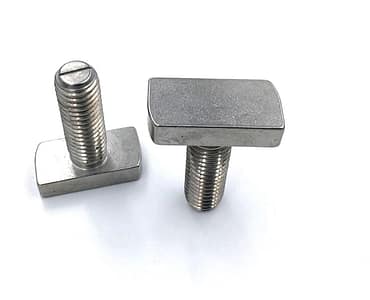 Custom Slotted T-Bolts In 316 Stainless Steel