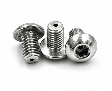Custom Aluminum Button Socket Vented Screws