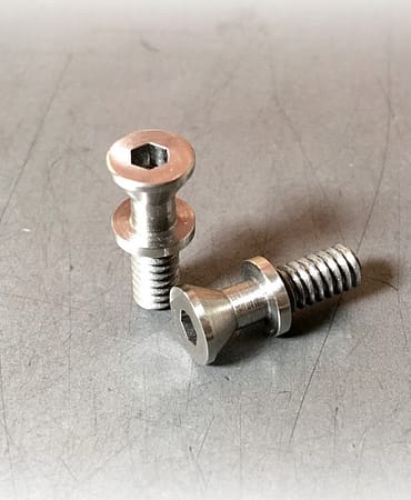 Custom Machined Flat Head Screws In 303 Stainless Steel