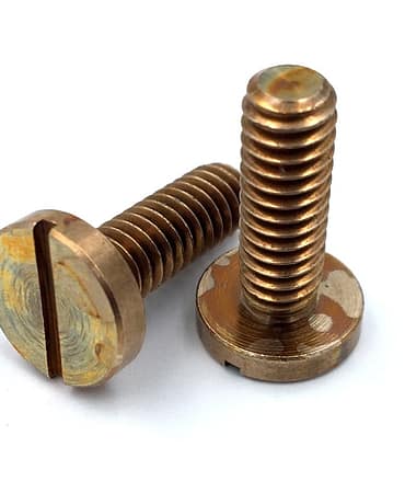 Custom Silicon Bronze Slotted Machine Screws – 1/4-20 X 3/4