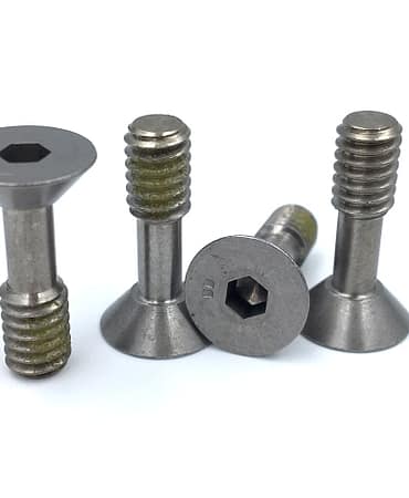 Custom Captive Shoulder Screws – Flat Socket Head In 302HQ DFARS Material