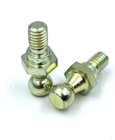 Custom Automotive Ball Studs In Grade 5 Steel With Zinc Yellow Finish