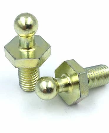 Custom Automotive Ball Studs – 1215 Steel, Zinc Yellow