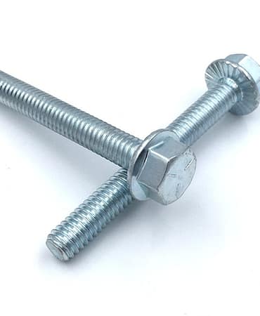 Custom Hex Flange Bolts – Grade 5 Zinc Plated