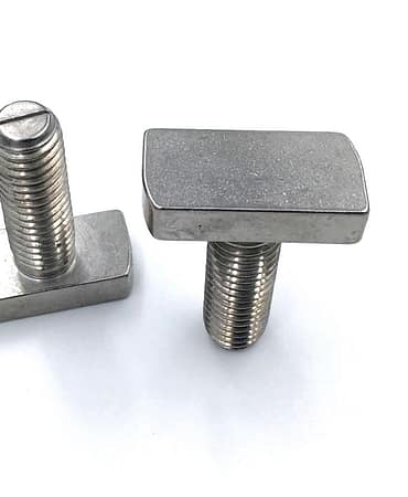 Custom Slotted T-Bolts In 316 Stainless Steel
