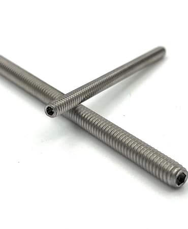 Custom Long Socket Set Screws in Stainless Steel